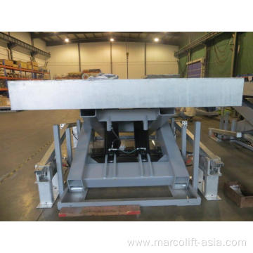 Large hydraulic lift table